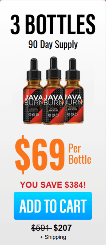 JAva Burn 3 bottle price